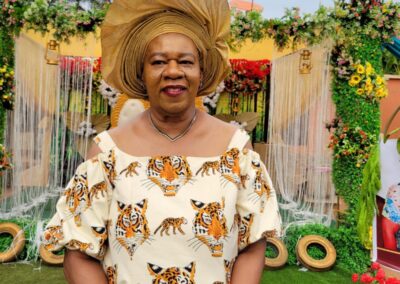 Claudia Mbama at a party